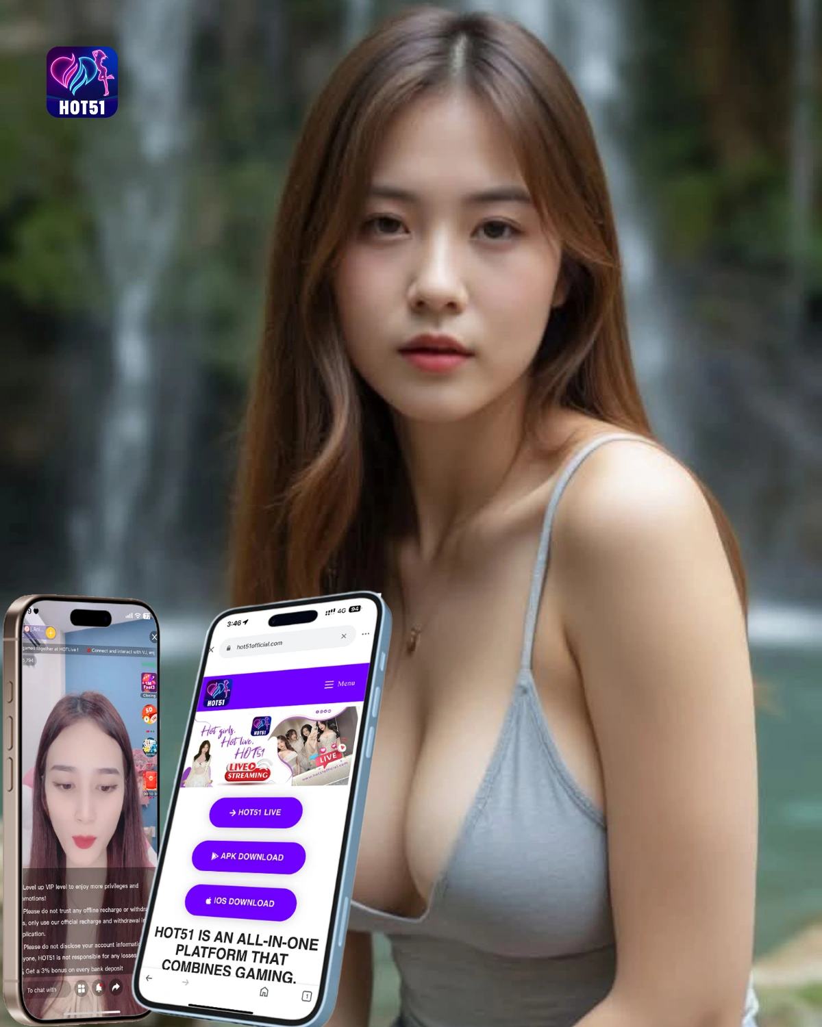 Hot51 Live Mod APK unlocked all terbaru – Fitur VIP Lengkap 2025