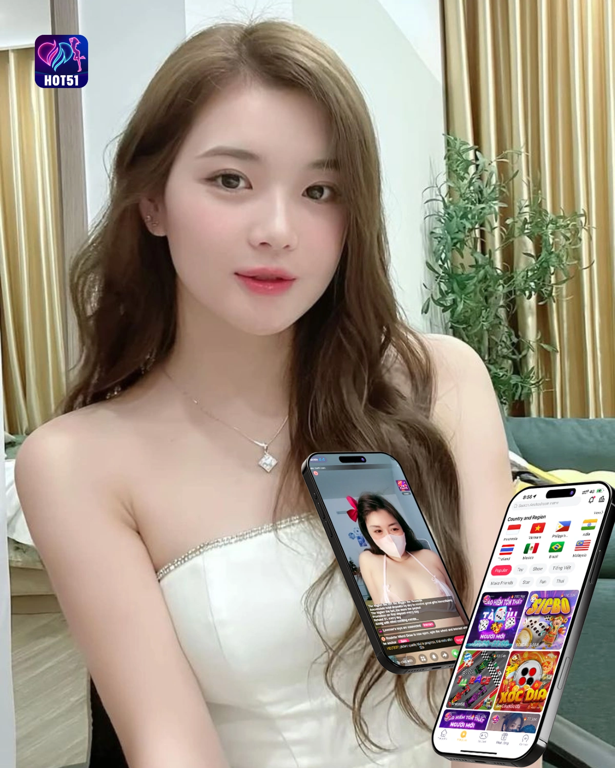 Hot51 Live Mod APK unlocked all – Buka Semua Room VIP Gratis 2025