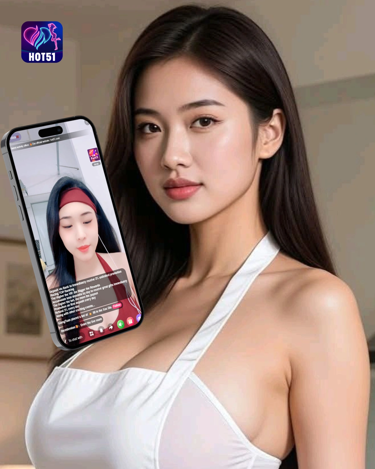 Hot51 Live Mod APK – Versi Premium Gift Tak Terbatas 2025
